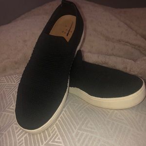 Black slip ons